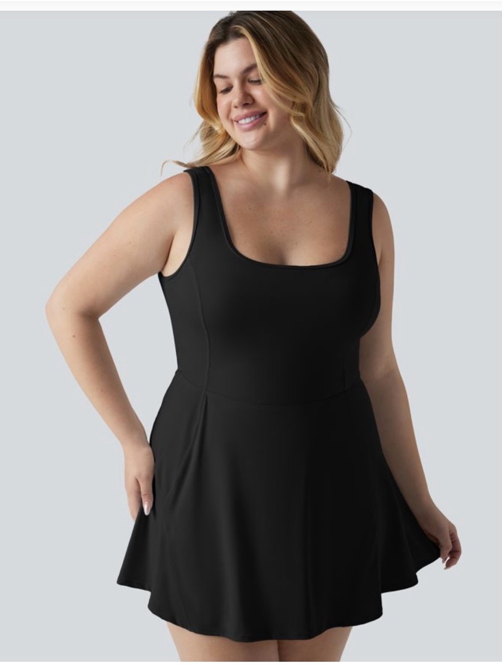 HALARA plus size SoftlyZero Airy U Neck Built in Bra